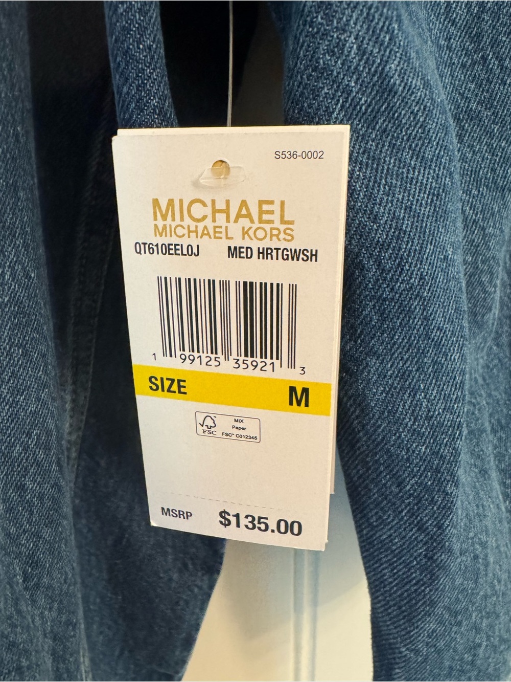Michael Kors Denim Jacket – NWT – Size Medium - Picture 9 of 9